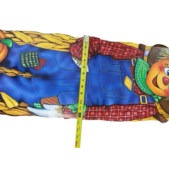 1985 Vintage Scarecrow Wall Hanging Party Time Cardboard Decoration Rare 38.5" - Picture 4 of 5